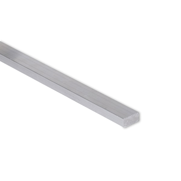 1/2" X 1" Aluminum Flat Bar, 6061, 2" Length, T6511 Mill Stock, Extruded, 0.50 inch Dia